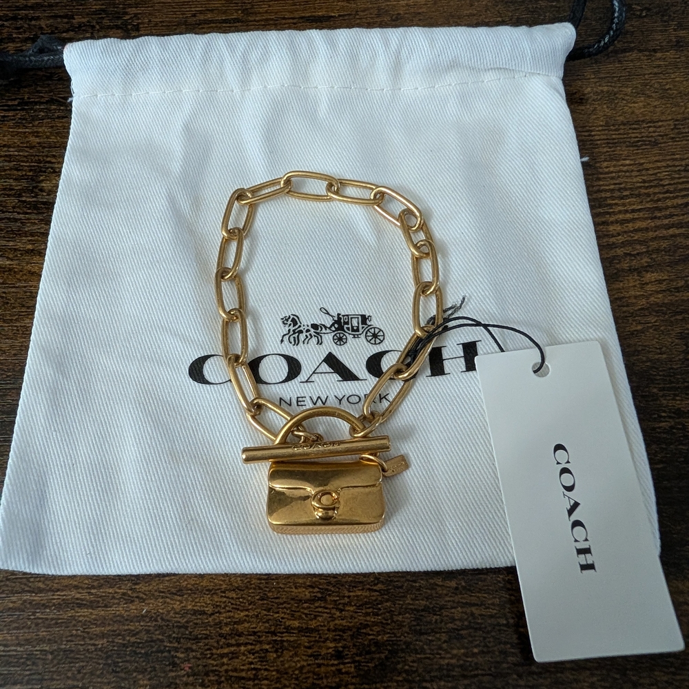 Coach Gold Chain Bracelet